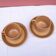 2 Sarreguemines stoneware cups and saucers