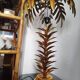 Large Palm Tree Lamp in gilded metal, late twentieth century.