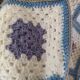 Plaid en crochet vintage