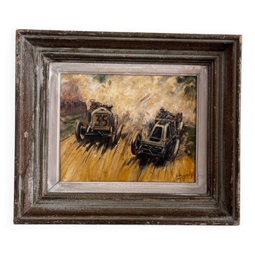 Tableau Grand Prix, car race, Paulette Bardy, 1940s