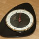 Lutetia black wall clock