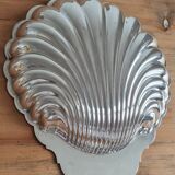 Silver metal dish shell w.rogers