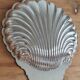 Silver metal dish shell w.rogers