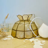 Mother-of-pearl and vintage brass pendant lamp