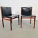Vintage Rosewood Chairs by Tito Agnoli for La Linéa, Italy, 1960, Set of 2