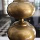 Vintage brass double globe lamp