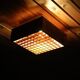 Rare pine wood ceiling flush light by Nordlux / 1970s / Danish Modern Design