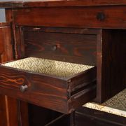 Antique buffet in various types of wood, Italy, 18th century
