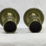 Pair of bronze candlesticks