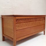 Banc coffre en rotin