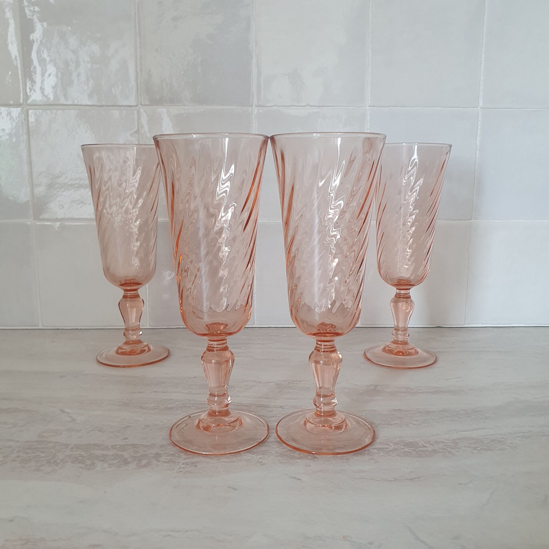 Rosaline champagne flutes