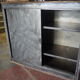 Administrative brushed metal furniture