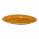 Antique oval dish, yellow-orange, frieze border L:24