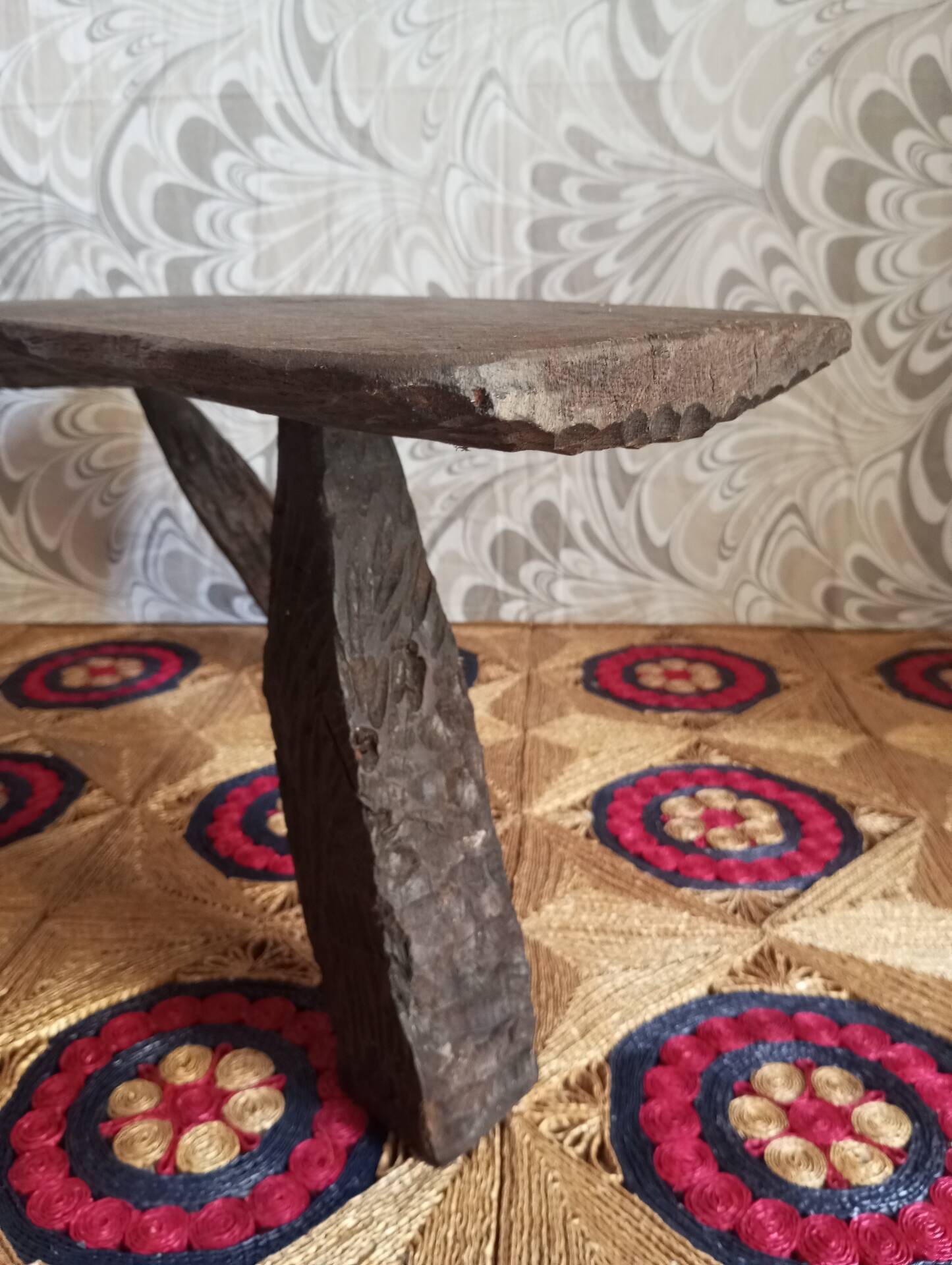 Brutalist wooden table