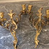Paire d appliques en bronze 42 x 28