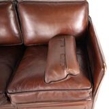 Paire de canapés cuir Roche Bobois