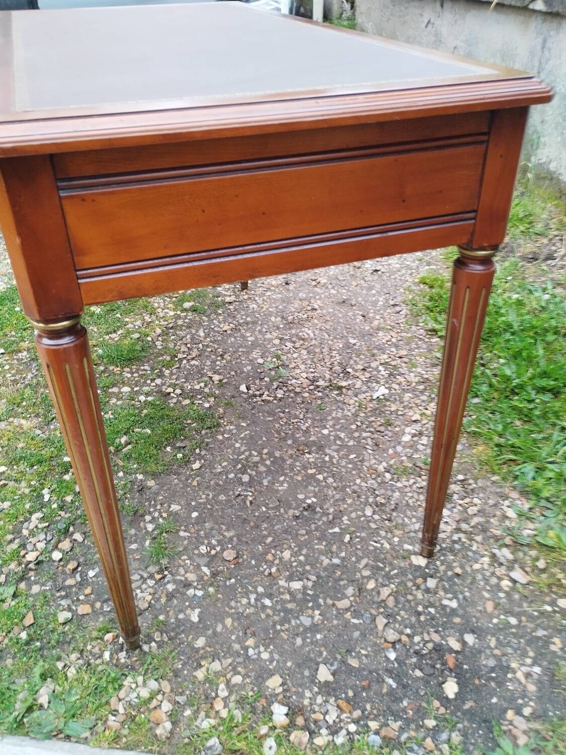 Bureau plat ancien style louis xvi