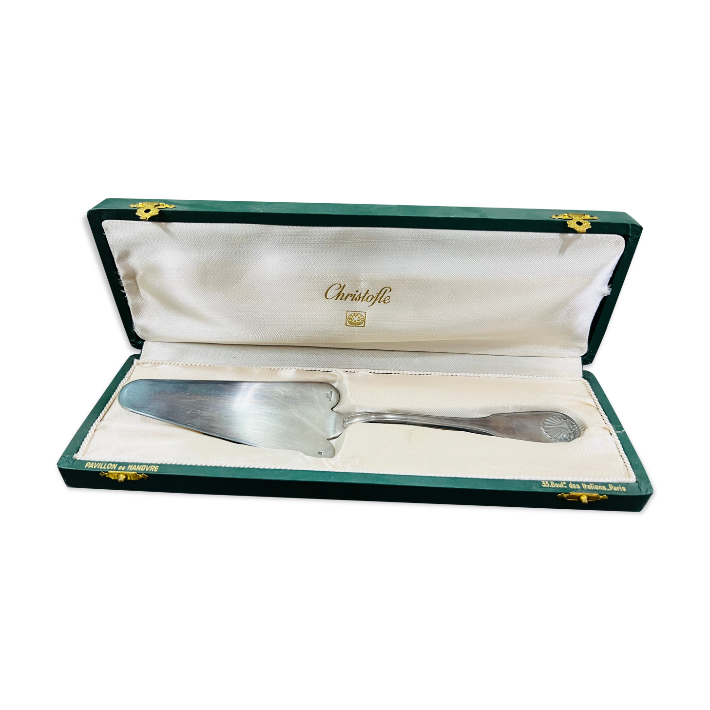 Christofle silver metal pie shovel, vendome model