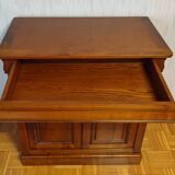 Meuble d'appui en merisier massif - fabrication artisanale