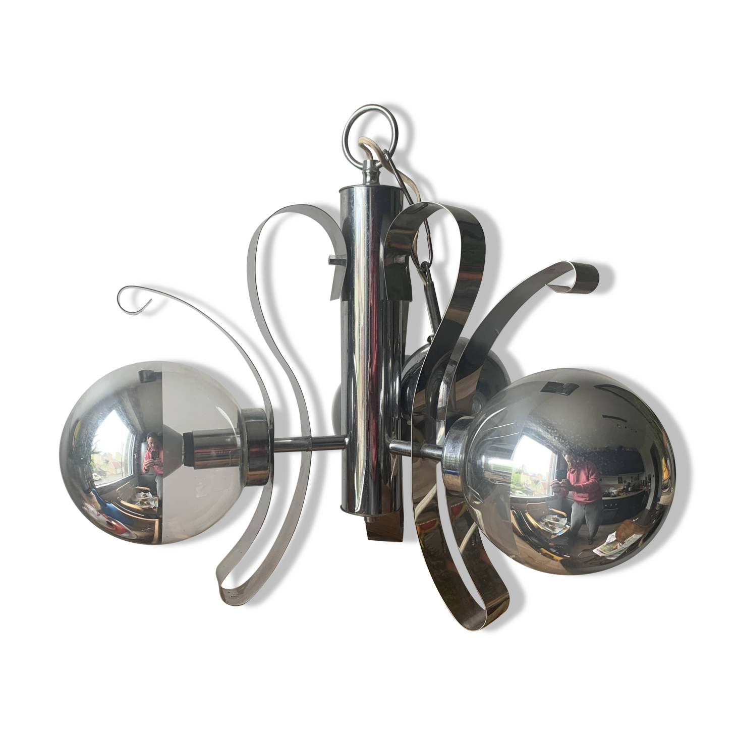 Pendant lamp vintage design 70's retro space age