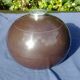 Ice bucket ball shape Vintage 70s brown color