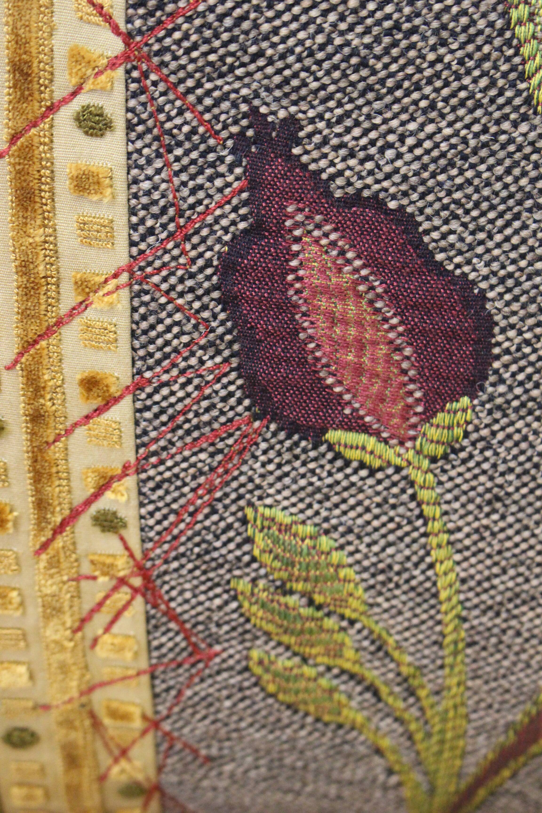 Chair vintage year 50 tissue "Lelièvre"