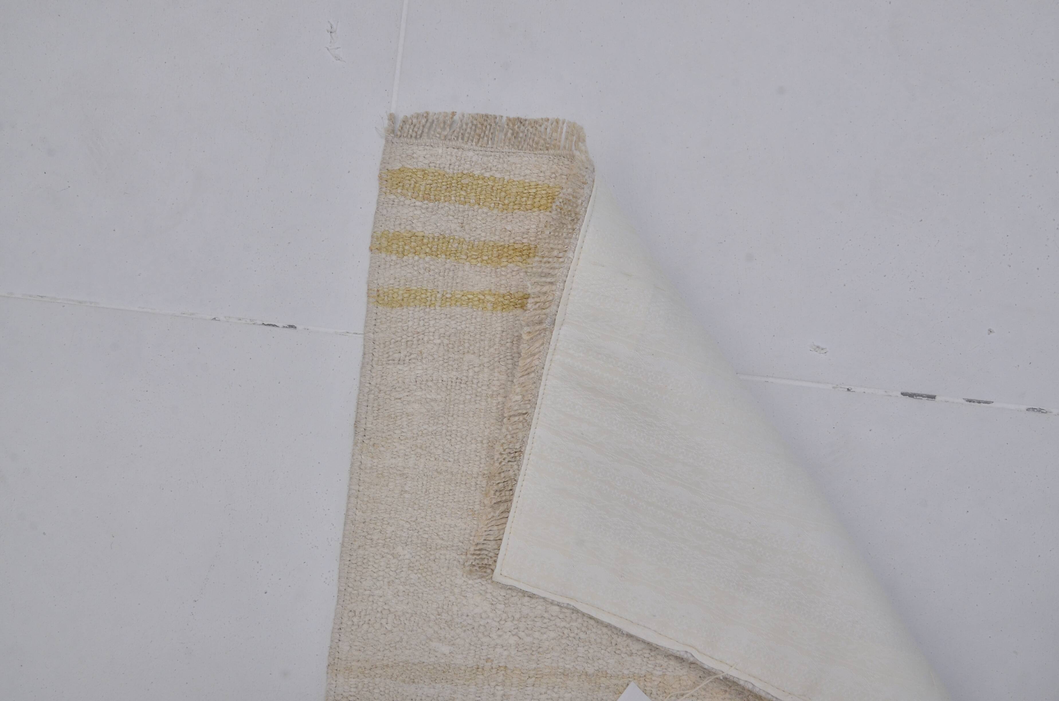 Vintage Neutral Hemp Kilim sku3987