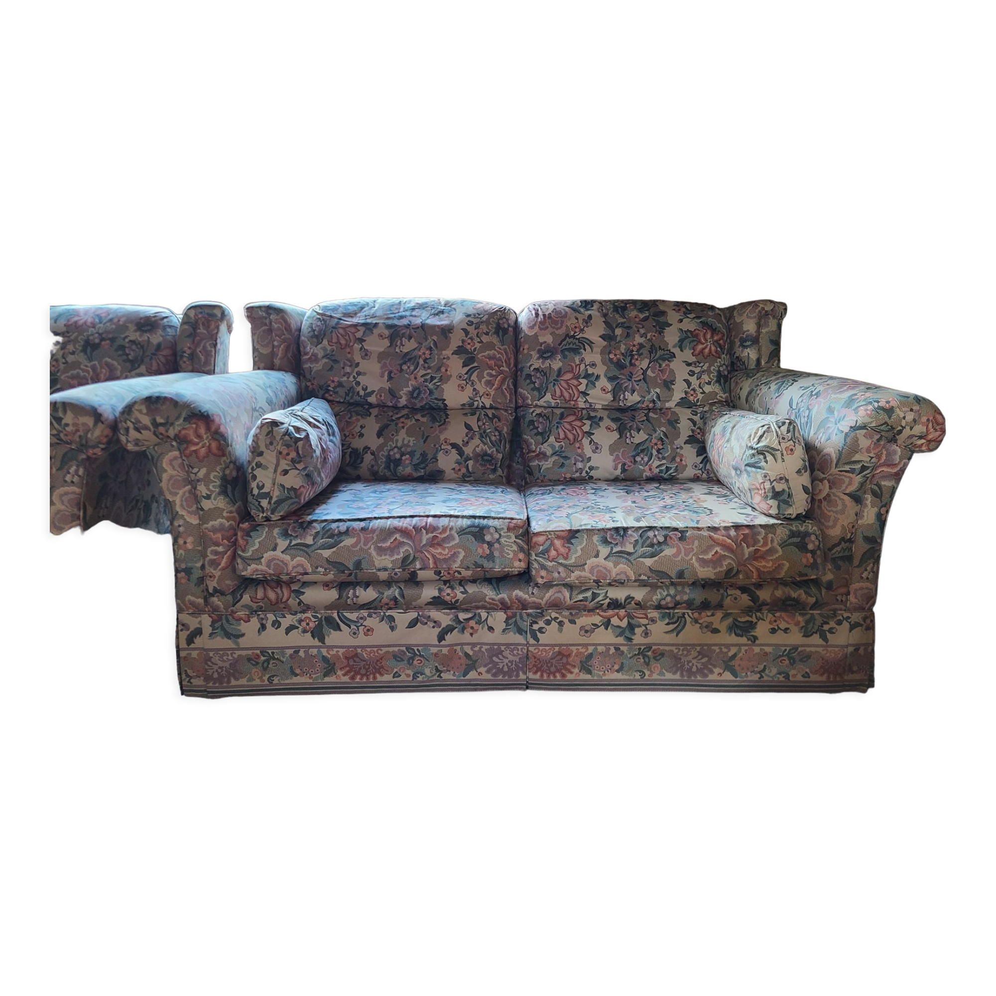 Floral printed sofa