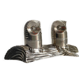 MH SALT PEPPER Service Silver Metal VINTAGE