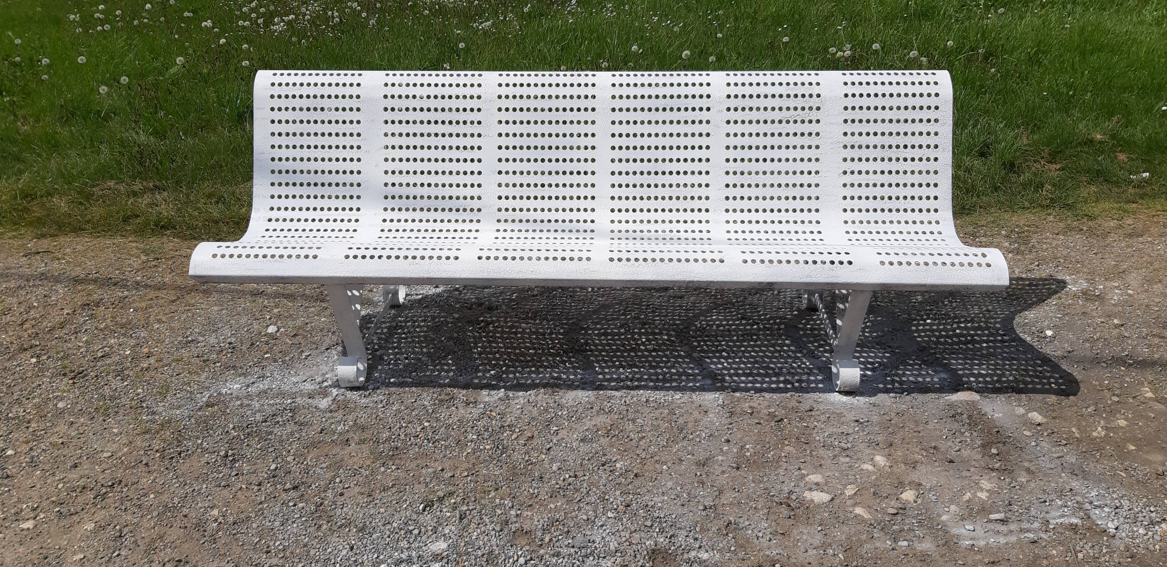 Wrought Iron Bench from the 50s by René Malaval