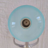 Chrome and blue seventies candlestick