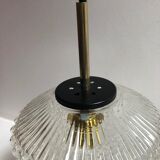 Suspension en verre et laiton