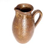 Beautiful pitcher in speckled sandstone