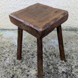 Brutalist Stool 60s 70s Mid Century Treated Countryside Mountain