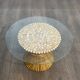 Wheat sheaf coffee table Elinor McGuire. American work. Circa 1970.