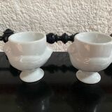 Set of 2 porcelain egg cups "hen"