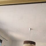 Large golden panoramic mirror