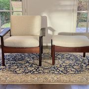 Armchair & Ottoman Hans Olsen – Vatne Møbler Denmark, 1960 Rosewood