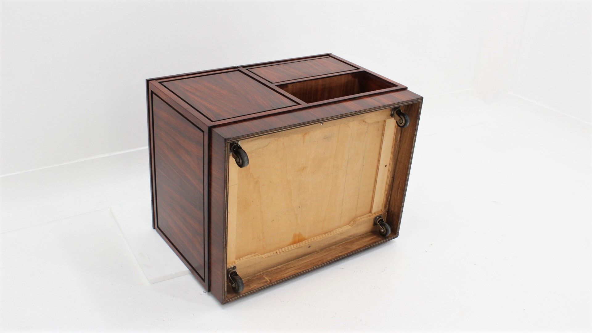 Sormani trolley coffee table with bar 1960s