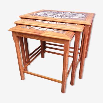 Danish teak pull out tables