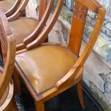 six Art Deco-era gondola chairs