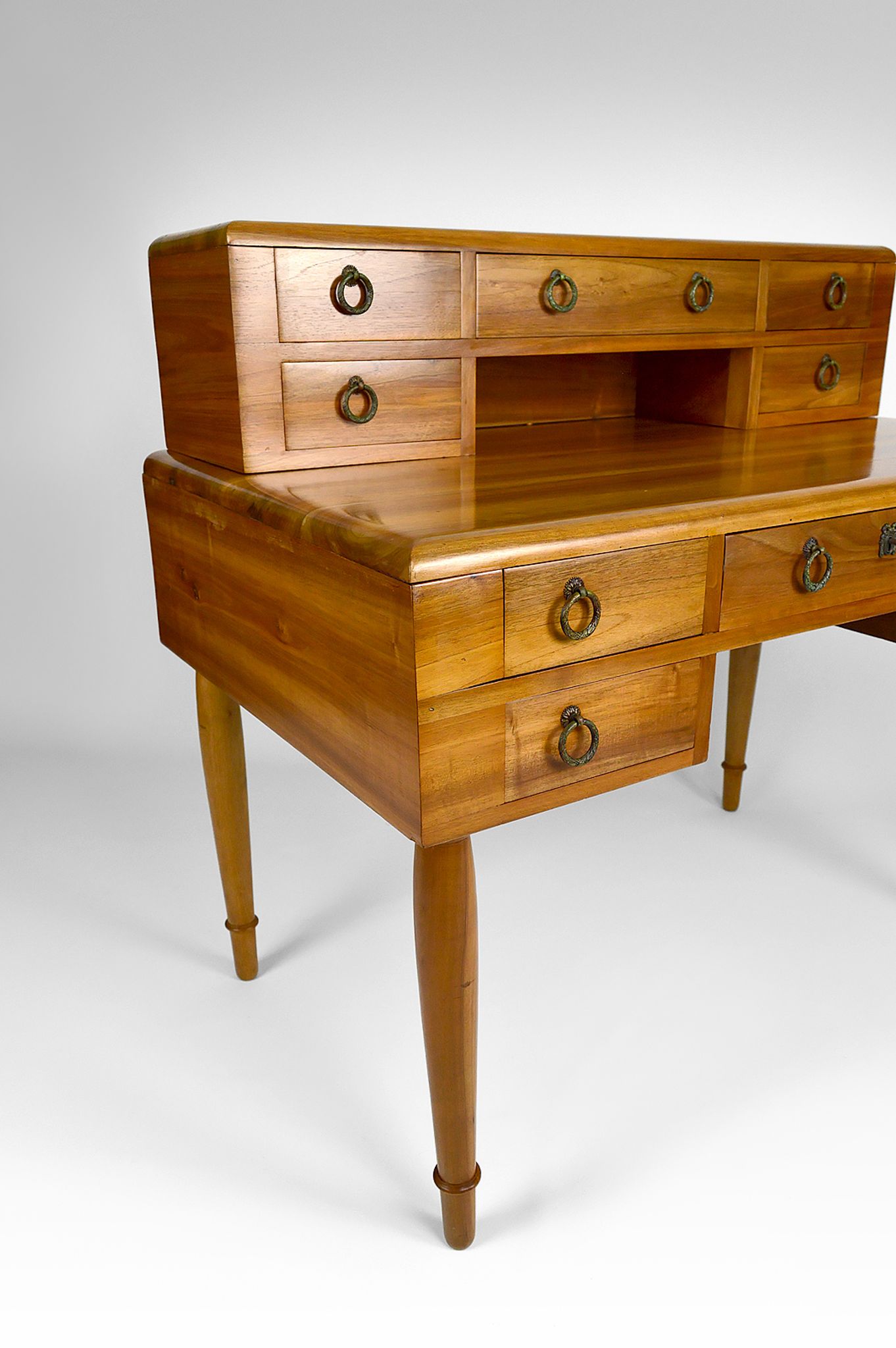 Art Deco walnut desk, France, circa 1940