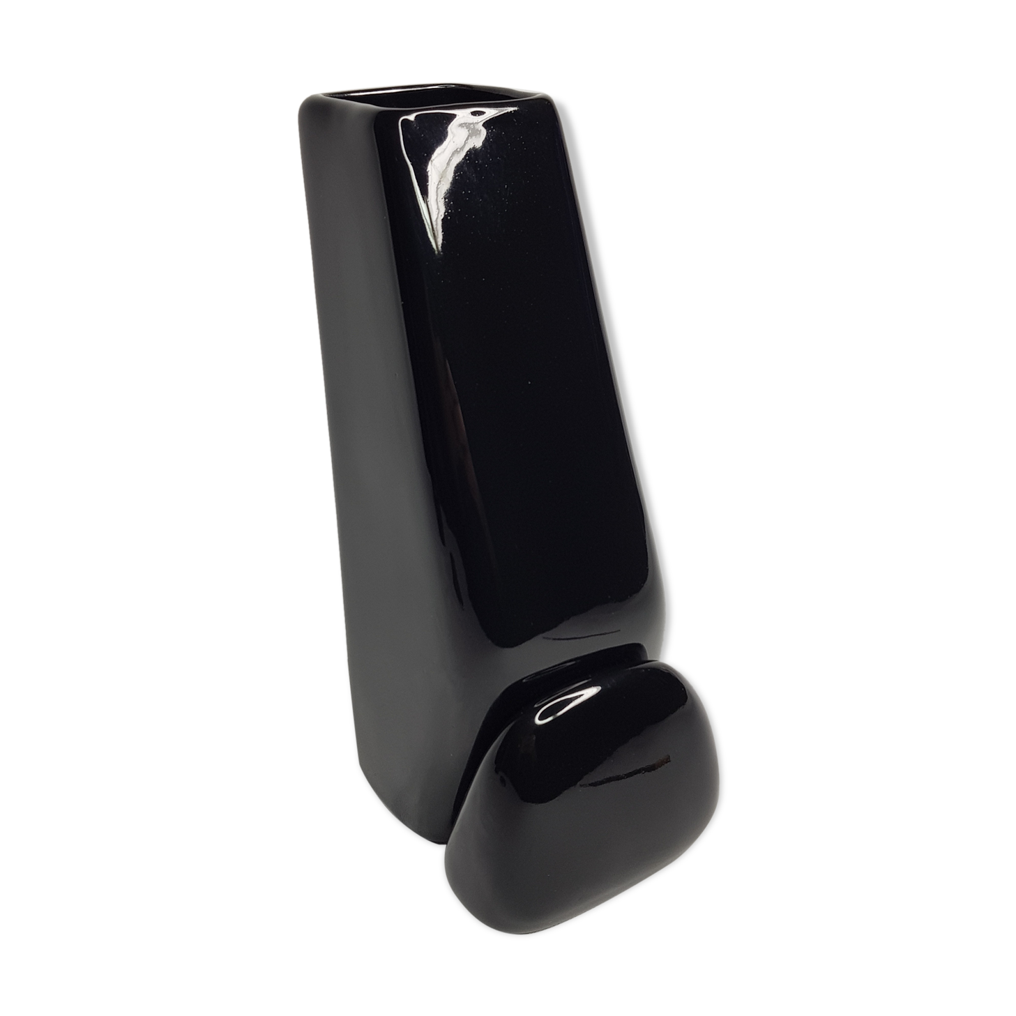 Black megalith vase 25 cm