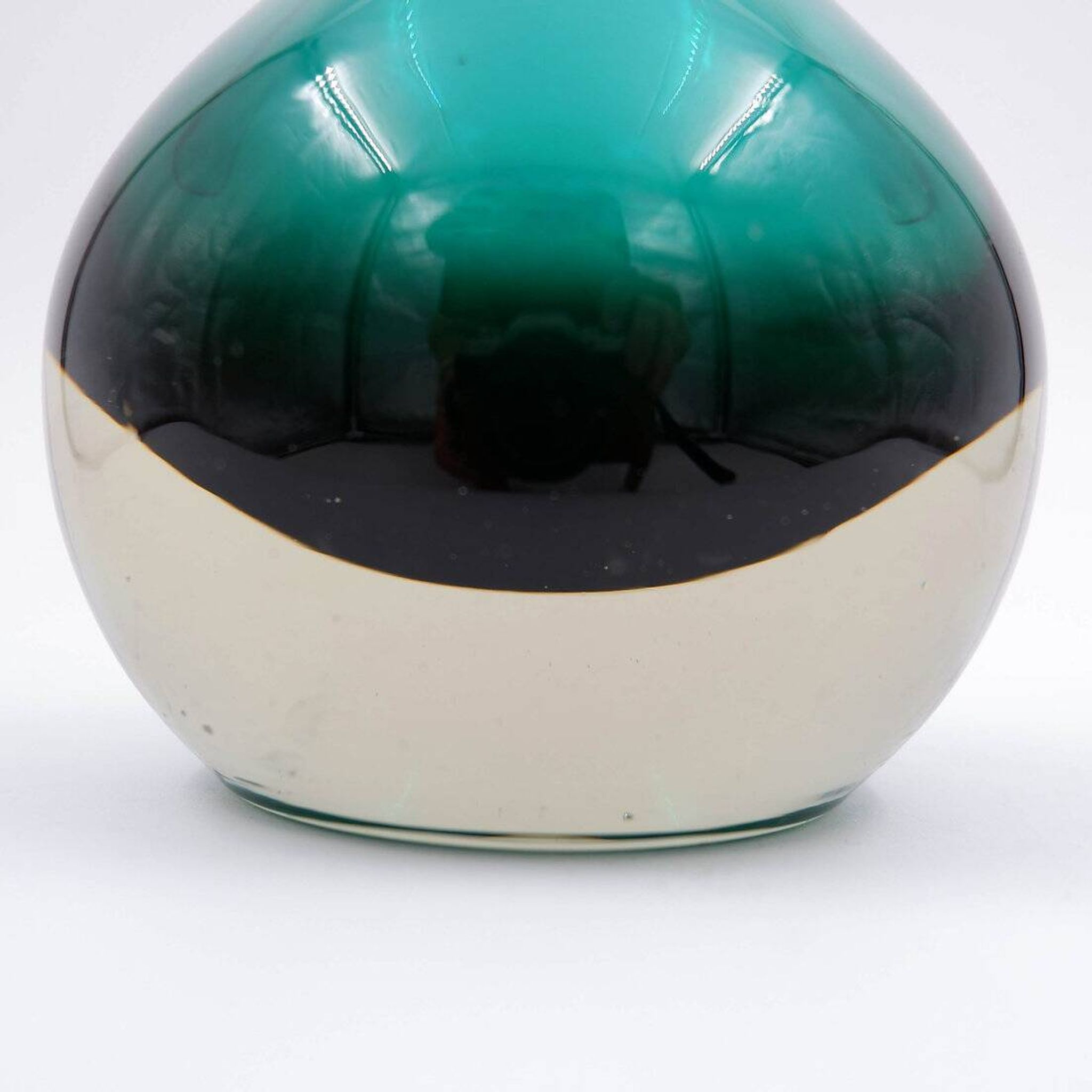 Green Kolben vase by Tamara Aladin Riihimaki for Riihimaen Lasi Oy, Finland
