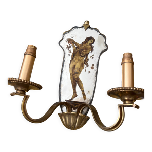 Applique en verre eglomise