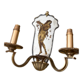 Applique en verre eglomise
