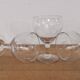 Set of 5 finely engraved vintage water glasses