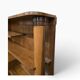 Armoire étagère art déco vintage courbée en bois