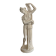 Sculpture of a bathing nymph in neoclassical style, made of plaster.