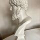 Greco-Roman bust in full plaster of Emperor Lucius Verus Borghese collection